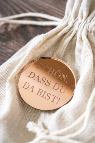 Aufleger "Schön, dass du da bist!"